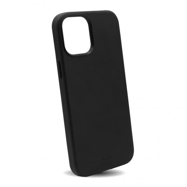 Puro iPhone 12 Pro Max Skal SKY Leather Look Svart