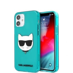 Karl Lagerfeld iPhone 12 Mini Deksel Choupette Fluo Blå