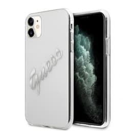 Guess iPhone 11 Kuori Vintage Script Hopea Kirkas