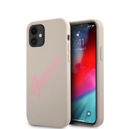 Guess iPhone 12 Mini Kuori Vintage Silicone Harmaa