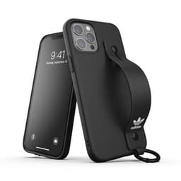 Adidas iPhone 12 Pro Max Kuori Hand Strap Case Musta