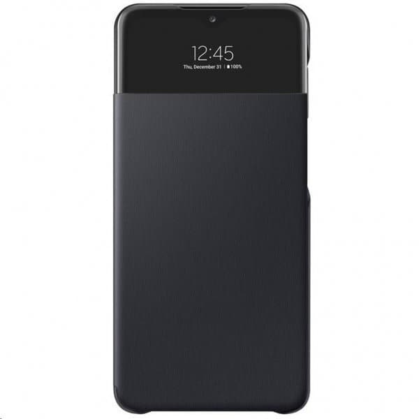 Samsung Original Galaxy A32 5G Fodral Smart S View Wallet Cover Svart