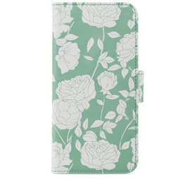 holdit iPhone 6/6S/7/8/SE Kotelo Wallet Case Green Flowers