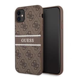 Guess iPhone 11 Skal Printed Stripe Brun