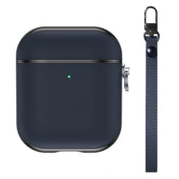 Valenta AirPods (1/2) Deksel Snap Case Leather Blå