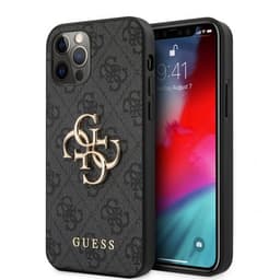 Guess iPhone 12/iPhone 12 Pro Cover Metal Logo Grå
