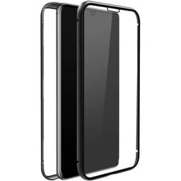 Black Rock Samsung Galaxy A52/A52s 5G Kuori 360° Real Glass Case Musta Läpinäkyvä