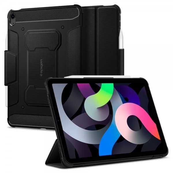 Spigen iPad Air 10.9 2020/2022 Etui Rugged Armor Pro Sort
