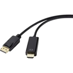 Renkforce DisplayPort / HDMI Anslutningskabel 1.00 m