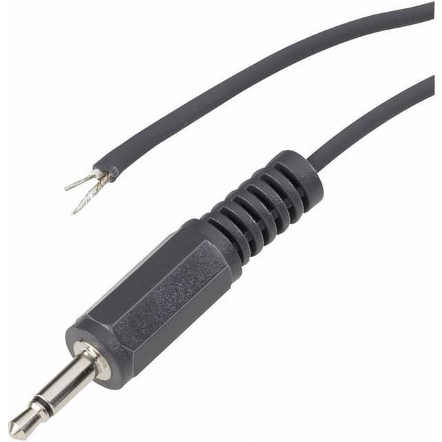 VOLTCRAFT XL-AC35DG Jack-stik 3,5 mm - Mono Poltal:2 1