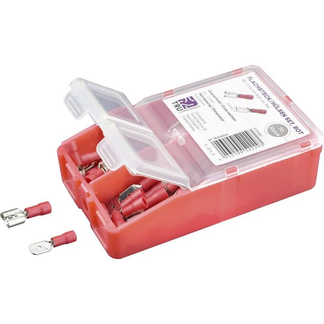 Crimpklämma sortiment 0.50 mm² 1.50 mm² Röd TRU