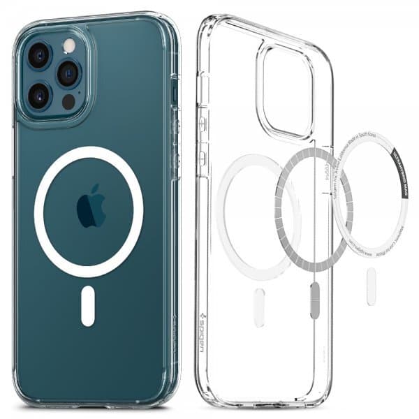 Spigen iPhone 12/iPhone 12 Pro Cover Ultra Hybrid Mag Hvid