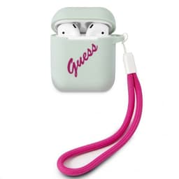 Guess AirPods (1/2) Kuori Vintage Silicone Sininen