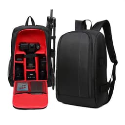 Kameraryggsäck för DSLR/SLR kameror och tillbehör Svart/röd