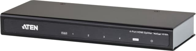 ATEN 4-port HDMI splitter, en til fire skærme, UHD, 1080p, 3D, en