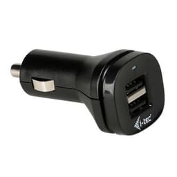 i-tec CHARGER-CAR2A1, Automatisk, Cigarr tändare, 5 V, Svart