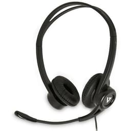 V7 HU311-2EP, Headset, Huvudband, Kontor/callcenter, Svart, Binaural,