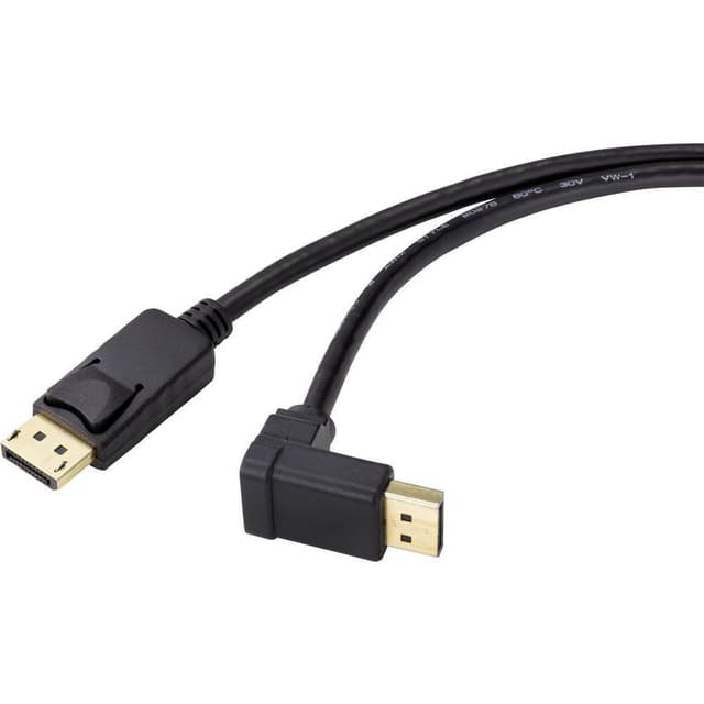 Renkforce DisplayPort Cable 1.00 m SP-9163728 gold