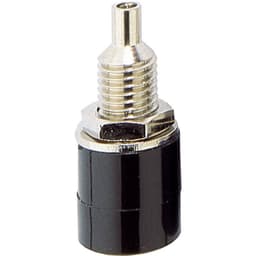 TRU COMPONENTS Labhylsa Hona inbyggd vertikal Stift-Ø: 4 mm Svart 1 st