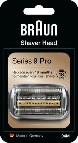 Braun 94M KeyPart utbytes rakhuvud 394792 (silver)
