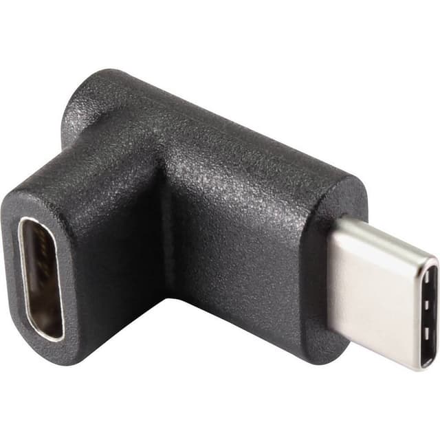 Renkforce USB 3.1 (2:a gen.) Adapter [1x USB-C™ hane - 1x USB-C™ hona] 90 uppåtvinklad