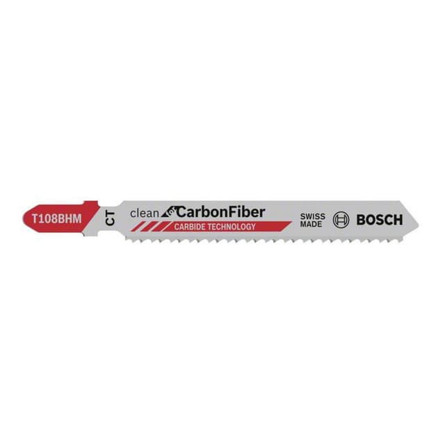 Bosch Accessories 2608667449 Stiksavsklinge T 108 BHM Clean for Carbon Fiber 3 stk