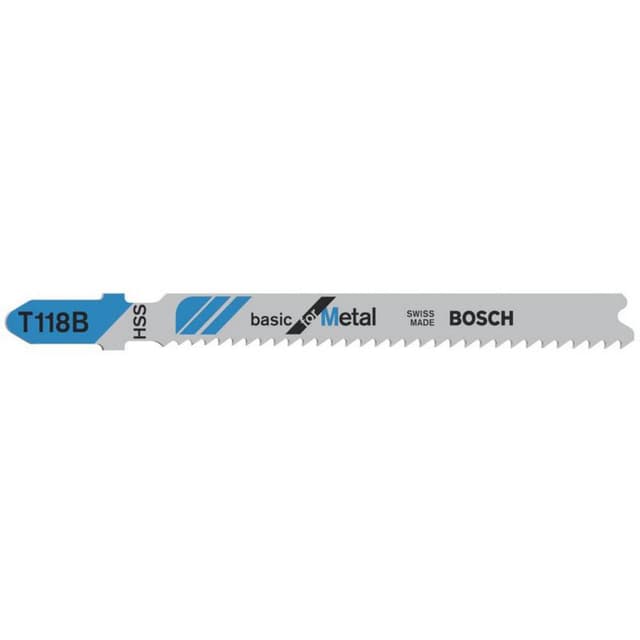 Bosch Accessories 2608631014 Stiksavsklinge T 118 B Basic for Metal 5 stk