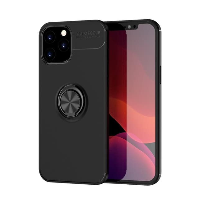 iPhone 12 Pro Max skal med Finger Ring och inbyggd plåt - Svart