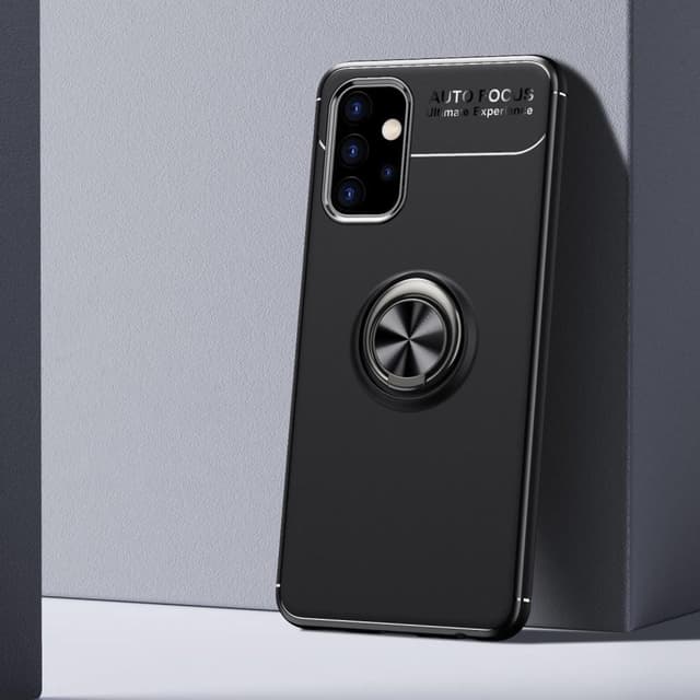 Samsung Galaxy A32 5G skal med Finger Ring och inbyggd plåt - Svart