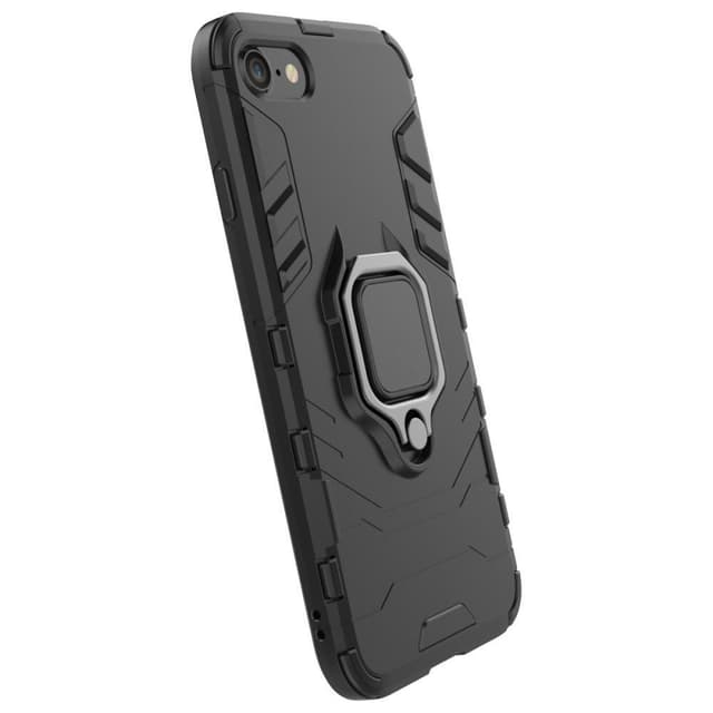 iPhone SE/8/7/6/6S Hybrid skal med Finger Ring - Svart