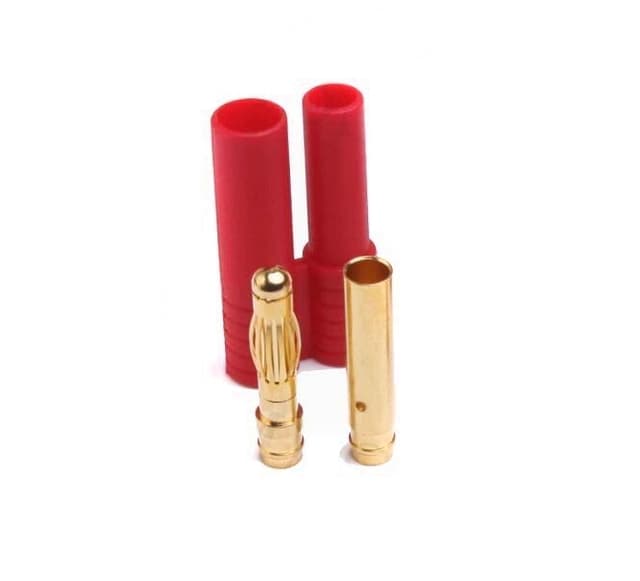 Amass 4.0mm Gullkontakt m. holder