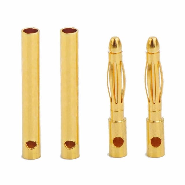 Amass 2.0mm Gullkontakter - 2par Lang