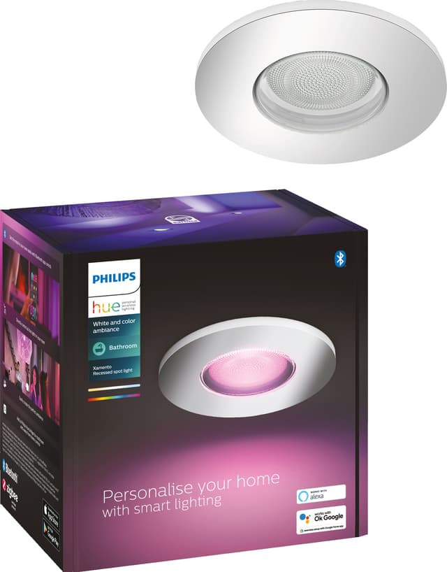 Philips Hue Xamento innfelt spotlys 5,7W (krom)