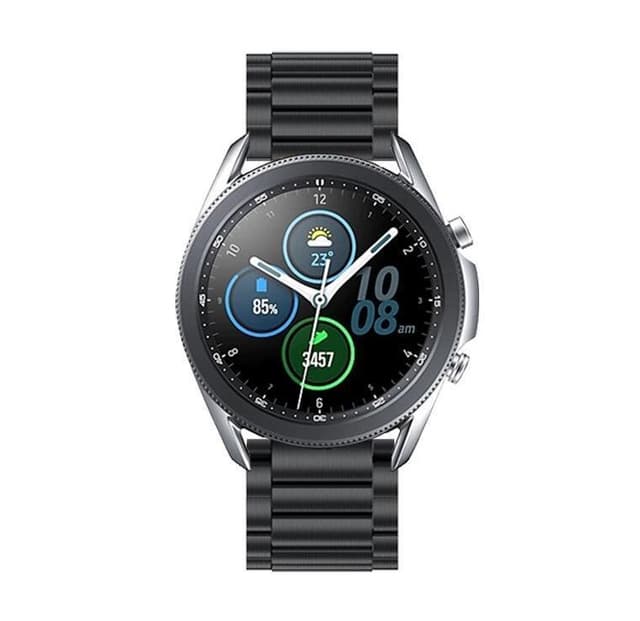 SKALO Teräsranneke Samsung Watch 3 41mm - Musta