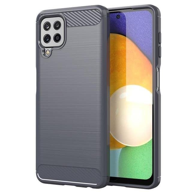 SKALO Samsung A22 4G Armor Carbon Stødsikker TPU-cover - Grå