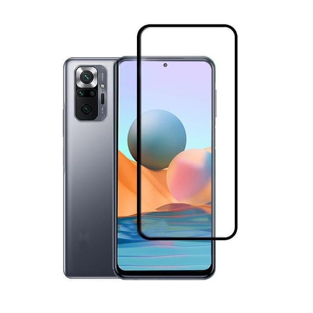 SKALO Xiaomi Redmi Note 10/10S Heltäckande Skärmskydd Härdat Glas