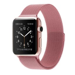 SKALO Milanese Loop Apple Watch Series 1-3 42mm - Pinkki