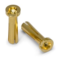 Amass 4.0mm Gullkontakter - 10x Hannkontakter