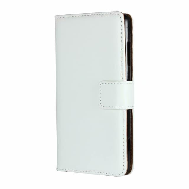 SKALO Xiaomi Poco F3 Flip Cover m. Pung i Ægte Læder - Hvid