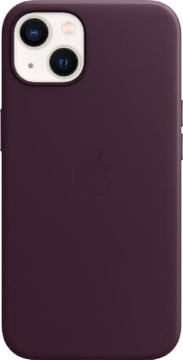 iPhone 13 nahkainen suojakuori MagSafella (tumma kirsikka)