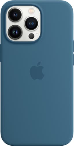 iPhone 13 Pro silikonikuori MagSafella (jäänsininen)