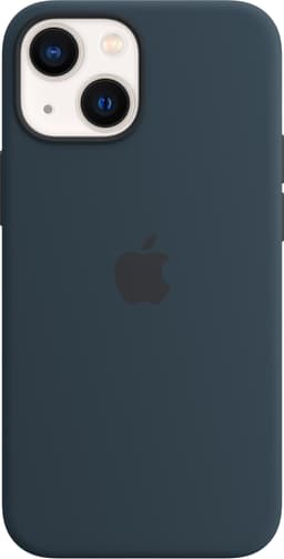 iPhone 13 Mini silikondeksel med MagSafe (havdypblå)