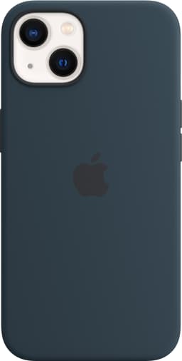iPhone 13 silikondeksel med MagSafe (havdypblå)