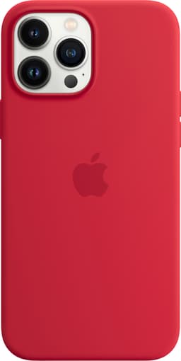 iPhone 13 Pro Max silikonfodral med MagSafe (röd)