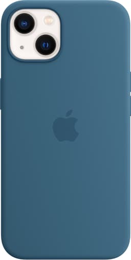 iPhone 13 silikondeksel med MagSafe (dueblå)