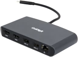 Caldigit Mini Dock Thunderbolt 3 Docking Station 2xHDMI 4K60Hz 1xrj45 Gigabit 1xusb3.0 5Gbps 1xusb 2.0 480mbps Aluminium Dual HDMI