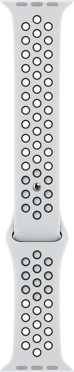 Apple 41 mm Nike Sport ranneke (Pure Platinum/musta)