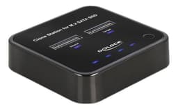 Delock M.2 Docking Station for 2 x M.2 SATA SSD with Clone