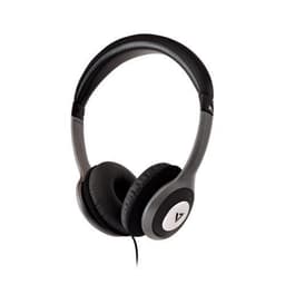 V7 HA520-2EP, Hörlurar, Huvudband, Musik, Svart, Silver, Rotations-,