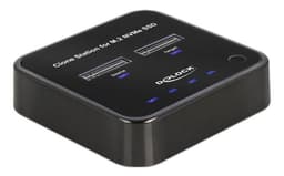 Delock M.2 -telakointiasema 2 x M.2 NVMe PCIe SSD -asemalle kloonilla